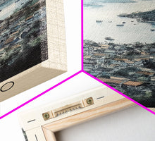 Cargar imagen en el visor de la galería, Côn Đảo, Vietnam Watercolor Beach Print, Vacation Gift, Vietnam Wall Art, Framed Canvas Print, Framed Beach Painting
