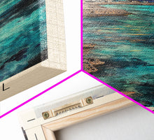 Load image into Gallery viewer, Cozumel, Mexico Watercolor Print, Vacation Gift, Mexico Wall Art, Beach Painting, Beach Decor, Large Wall Art, Wood Frame Art
