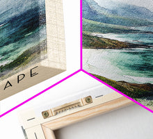 Load image into Gallery viewer, Eastern Cape, Coffee Bay Watercolor Print, Vacation Gift, Coffee Bay Wall Art, Beach Painting, Beach Decor, Large Wall Art, Wood Frame Art
