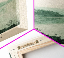 Load image into Gallery viewer, Edersee, Germany Watercolor Beach Print, Vacation Gift, Germany Wall Art, Framed Canvas Print, Framed Beach Painting
