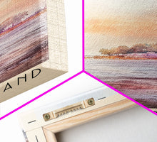 Load image into Gallery viewer, Embiez Island, France Watercolor Beach Print, Vacation Gift, France Wall Art, Framed Canvas Print, Framed Beach Painting
