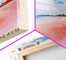 Load image into Gallery viewer, Flic en Flac Beach, Mauritius Watercolor Beach Print, Vacation Gift, Mauritius Wall Art, Beach Painting, Beach Decor, Beach Painting
