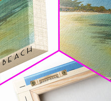 Carregar imagem no visualizador da galeria, Fort Clarence Beach, Jamaica Watercolor Beach Print, Vacation Gift, Jamaica Wall Art, Framed Canvas Print, Framed Beach Painting
