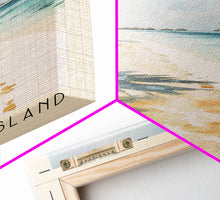 Load image into Gallery viewer, Fulhadhoo Island, Maldives Watercolor Beach Print, Vacation Gift, Maldives Wall Art, Beach Painting, Beach Decor, Beach Painting
