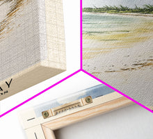 Load image into Gallery viewer, Gibbs Cay, Turks and Caicos Watercolor Beach Print, Vacation Gift, Turks and Caicos Wall Art, Framed Canvas Print, Framed Beach Painting
