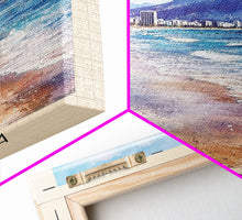 Load image into Gallery viewer, Ipanema, Brazil Watercolor Print, Vacation Gift, Brazil Wall Art, Beach Painting, Beach Decor, Large Wall Art, Wood Frame Art
