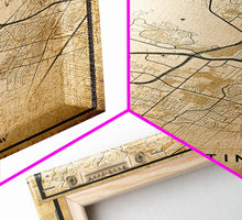 Carregar imagem no visualizador da galeria, Austin Map Print Canvas or Poster, Texas Map Art, Texas Map Print, Vintage Austin Texas Map Framed Art, Retro / Distressed Office Art
