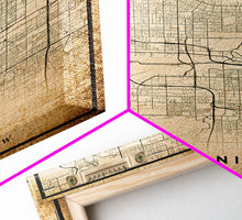 Load image into Gallery viewer, Phoenix Arizona Street Map, Framed Canvas Art, Arizona United States Road Map Wall Art, Office Wall Art, Wall Decor for Office
