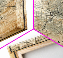 Load image into Gallery viewer, Dallas Map Canvas Print, Texas Map Print, Texas Wall Art, Dallas Map Poster, US, USA Maps, Dallas Maps, Map Gifts, Large Framed Map Print
