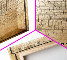 Cargar imagen en el visor de la galería, Beijing China map print poster or framed canvas, Beijing map print poster canvas, Beijing city map print poster canvas, Vintage Travel Art

