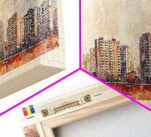 Carregar imagem no visualizador da galeria, Arad Romania Travel Art, City Art, Framed Canvas Print or Metal Wall Art, Europe Travel Poster, Panoramic Wall Art, Extra Wide Wall Art
