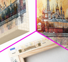 Cargar imagen en el visor de la galería, Belgorod Russia Travel Art, City Art, Framed Canvas Print or Metal Wall Art, Europe Travel Poster, Panoramic Wall Art, Extra Wide Wall Art
