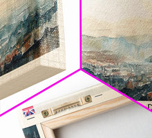 Load image into Gallery viewer, Bradford United Kingdom Travel Print Wall Art, Panoramic City Art, Travel Art, Wall Decor, Vacation Gift, Framed Canvas Print Or Metal Art
