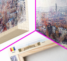 Carregar imagem no visualizador da galeria, Bryansk Russia Wall Art, Panoramic Travel Poster, Panoramic Framed Canvas Print, City Wall Art, Wall Hanging Home Decor, Travel Art
