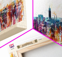 Load image into Gallery viewer, Coventry United Kingdom Wall Art, Panoramic Travel Poster, Panoramic Framed Canvas Print, City Wall Art, Wall Hanging Home Decor, Travel Art
