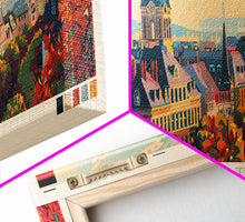 Cargar imagen en el visor de la galería, Chemnitz Germany Wall Art, Panoramic Travel Poster, Panoramic Framed Canvas Print, City Wall Art, Wall Hanging Home Decor, Travel Art
