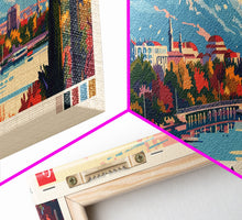 Carregar imagem no visualizador da galeria, Adana Turkey  Travel Art, City Art, Framed Canvas Print or Metal Wall Art, Europe Travel Poster, Panoramic Wall Art, Extra Wide Wall Art
