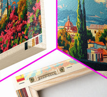 Carregar imagem no visualizador da galeria, Badajoz Spain Wall Art, Panoramic Travel Poster, Panoramic Framed Canvas Print, City Wall Art, Wall Hanging Home Decor, Travel Art
