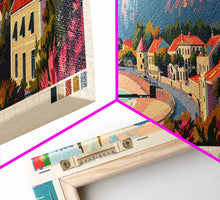 Load image into Gallery viewer, Barreiro Portugal Travel Print Wall Art, Panoramic City Art, Travel Art, Wall Decor, Vacation Gift, Framed Canvas Print Or Metal Art
