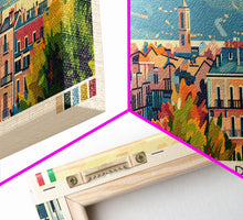 Carregar imagem no visualizador da galeria, Cagliari Italy Wall Art, Panoramic Travel Poster, Panoramic Framed Canvas Print, City Wall Art, Wall Hanging Home Decor, Travel Art
