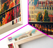 Carregar imagem no visualizador da galeria, Cambridge United Kingdom Travel Print Wall Art, Panoramic City Art, Travel Art, Wall Decor, Vacation Gift, Framed Canvas Print Or Metal Art
