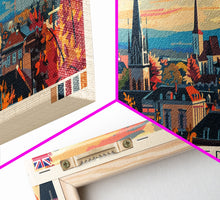 Load image into Gallery viewer, Coventry United Kingdom Wall Art, Panoramic Travel Poster, Panoramic Framed Canvas Print, City Wall Art, Wall Hanging Home Decor, Travel Art
