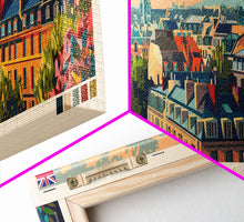 Load image into Gallery viewer, Derby United Kingdom Travel Print Wall Art, Panoramic City Art, Travel Art, Wall Decor, Vacation Gift, Framed Canvas Print Or Metal Art

