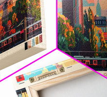 Load image into Gallery viewer, Durres Albania Travel Print Wall Art, Panoramic City Art, Travel Art, Wall Decor, Vacation Gift, Framed Canvas Print Or Metal Art
