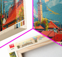 Load image into Gallery viewer, Erzurum Turkey Travel Print Wall Art, Panoramic City Art, Travel Art, Wall Decor, Vacation Gift, Framed Canvas Print Or Metal Art
