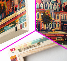 Load image into Gallery viewer, Esbjerg Denmark Travel Art, City Art, Framed Canvas Print or Metal Wall Art, Europe Travel Poster, Panoramic Wall Art, Extra Wide Wall Art
