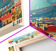 Load image into Gallery viewer, Getafe Spain Panoramic Travel Poster, Framed Canvas Print or Metal Wall Art, Travel Art, Home Decor, Panoramic Painting, Midcentury Art
