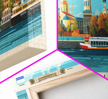 Carregar imagem no visualizador da galeria, Astrakhan Russia Travel Print Wall Art, Panoramic City Art, Travel Art, Wall Decor, Vacation Gift, Framed Canvas Print Or Metal Art
