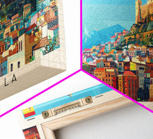 Cargar imagen en el visor de la galería, Castellon de la Plana Spain Wall Art, Panoramic Travel Poster, Panoramic Framed Canvas Print, City Wall Art, Wall Hanging Home Decor, Travel Art

