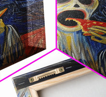 Load image into Gallery viewer, Spooky Ghost Eatin a Pizza, YUM! Funny Halloween Art
