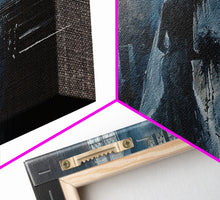 Load image into Gallery viewer, The Ghostly Pride, Framed Canvas Print, Dark Academia Oil Painting, Victorian Style Halloween Art
