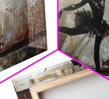 Carregar imagem no visualizador da galeria, Ghostly Ballerina Framed Canvas Print, Halloween Decor, Spooky Vibes Wall Art
