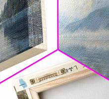 Carregar imagem no visualizador da galeria, Calling Lake Framed Canvas Print, Panoramic Lake House Decor, Wall Art, Travel Poster, Rustic Lake Painting, Nature Art
