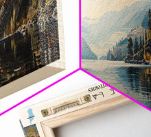 Cargar imagen en el visor de la galería, Colville Lake Framed Canvas Print, Lake House Decor, Panoramic Wide Art, Travel Poster, Modern Lake Painting, Nature Art
