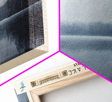 Load image into Gallery viewer, Davy Lake Framed Canvas Print, Lake House Decor, Panoramic Wall Art, Travel Poster, Rustic Lake Painting, Home Decor
