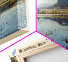 Carregar imagem no visualizador da galeria, Fenton Lake New Mexico Framed Canvas Print, Lake House Decor, Panoramic Wall Art, Travel Poster, Scenic Lake Painting, Nature Art
