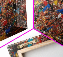Carregar imagem no visualizador da galeria, Beautiful Jackson Pollock Inspired Canvas Prrint, Abstract Wall Art Painting Original Modern Home Décor, Large Canvas Wall Art, Splatter
