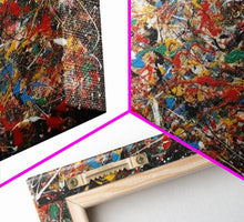 Cargar imagen en el visor de la galería, Cool Wall Art, Abstract Canvas Print, Modern Wall Decor, Jackson Pollock Style Wall Art, Abstract Decor, Abstract Expressionism
