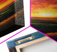 Carregar imagem no visualizador da galeria, Calm Forest Pond Koi Fish Tranquil Living Room Art Framed Canvas Print Tall Art Japanese Style Art
