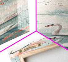 Load image into Gallery viewer, Swirling Butterflies in Japanese Style Tall Skinny Framed Canvas Print - Ukiyo-e Wall Art
