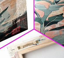 Load image into Gallery viewer, Tall Stemmed Wildflowers Abstract Background Japanese Style Tall Skinny Framed Canvas Print Wall Art
