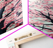Load image into Gallery viewer, Delicate Cherry Blossom Tree In Full Bloom Against A Soft Gradient Background For Elegant Wall Art Framed Canvas Print
