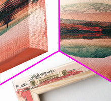 Load image into Gallery viewer, Skinny Art Tall Art Framed Canvas Print Japanese Style Art Mount Fuji Lake Reflection Red Maple Wood Block Print Ukiyo-e Feng Shui Wall Art
