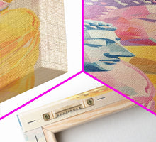 Cargar imagen en el visor de la galería, Colorful Buddha Statues Skinny Art Wood Block Print Japanese Style Art Framed Canvas Print Tall Art Ukiyo-e Art
