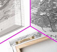 Carregar imagem no visualizador da galeria, Athens Street Map, Greece Map, Travel Wall Art, Friendship Gift, Bedroom Art, Minimalist Art, Wall Art, Canvas Print, Canvas Wall Art
