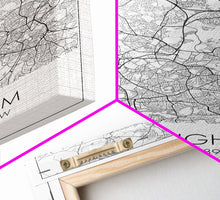 Carregar imagem no visualizador da galeria, Birmingham Street Map, United Kingdom Map, City Map Art, Modern Art, Wall Art, Canvas Print, Canvas Wall Art, Aviation Gift, Classroom Decor
